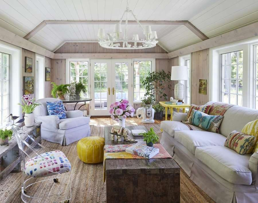 Curated Home sunroom after, designed by Kimberly Knight of Twig and Trove Interiors