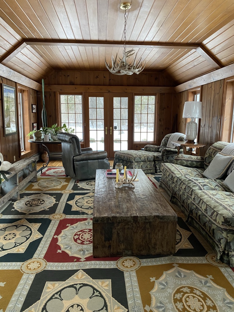 Curated Home sunroom before, by Twig and Trove Interiors