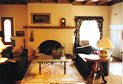 Collected Lodge living room before, by Twig and Trove Interiors