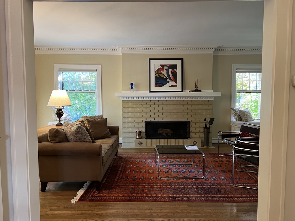 Shorewood Classic living room before, by Twig and Trove Interiors