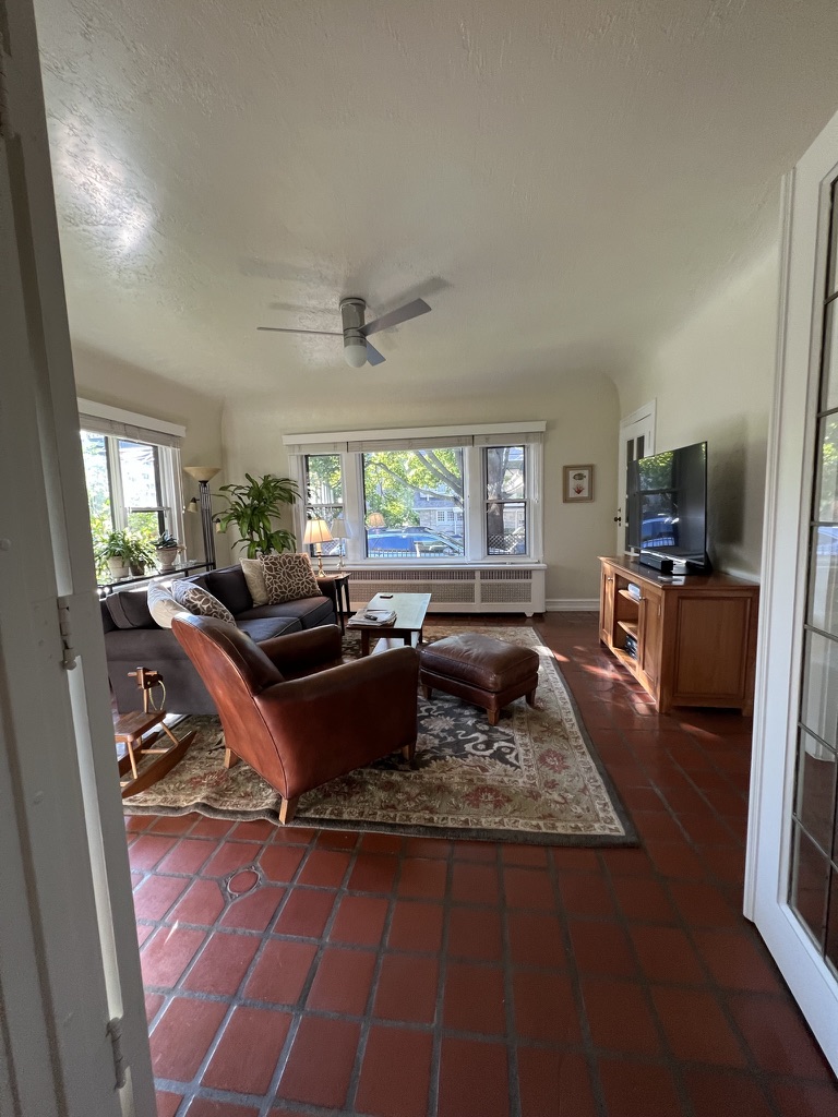 Shorewood Classic sunroom before, by Twig and Trove Interiors